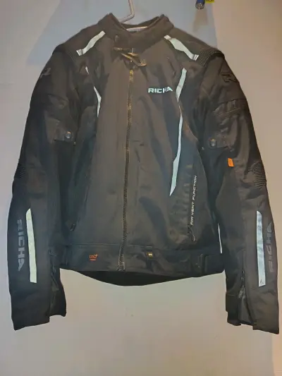 Chaqueta de moto Richa negra - miniatura 3