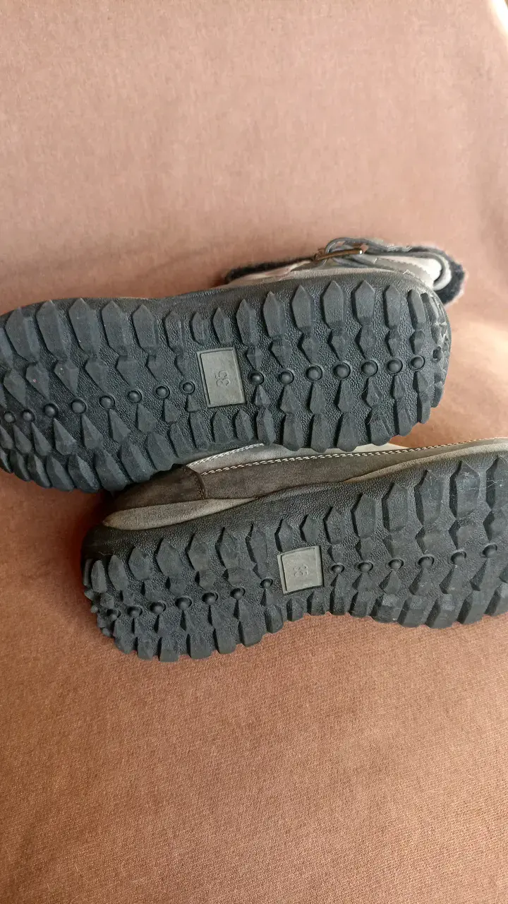 Botas de invierno grises con forro de piel - 3