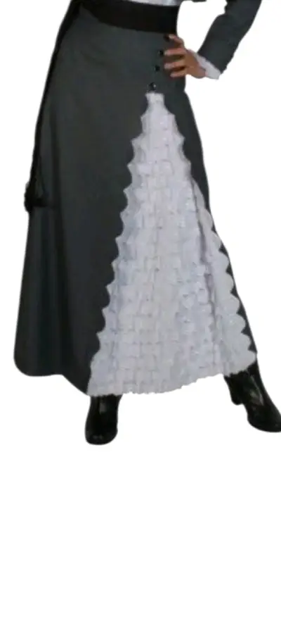 Vestido folclórico floral con chaqueta - miniatura 2