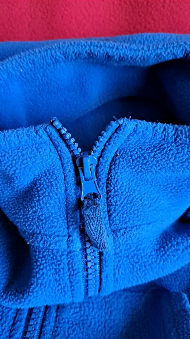 Chaleco polar azul sin mangas - 3