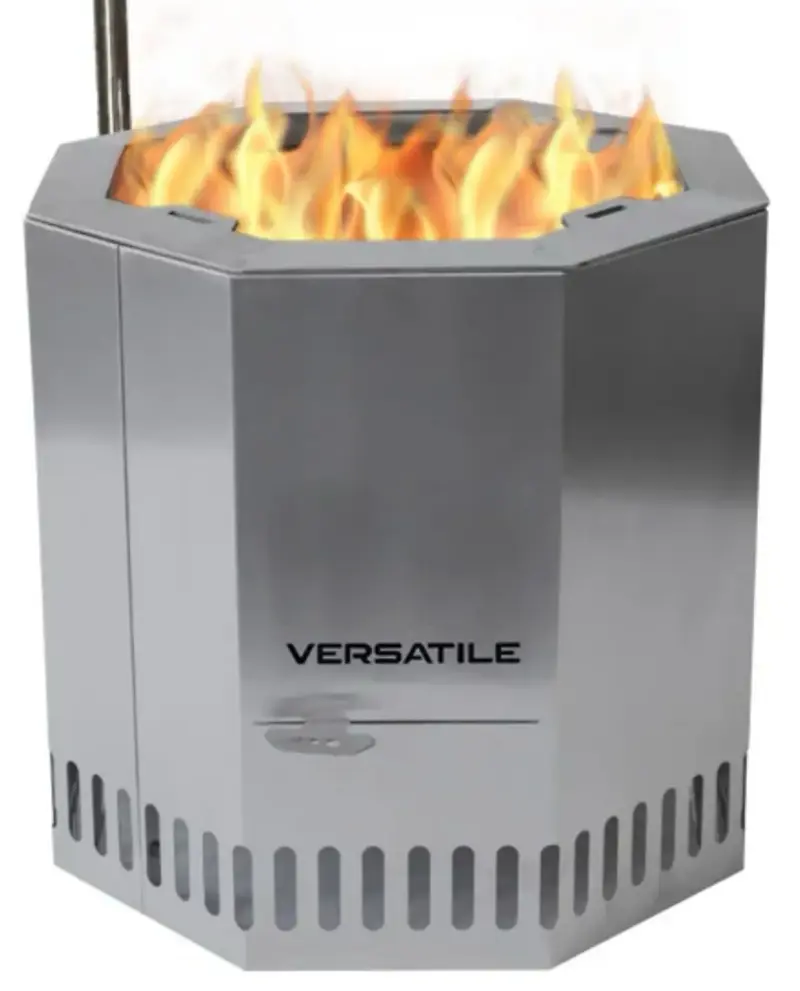 Parrilla brasero de acero inoxidable octagonal - 2