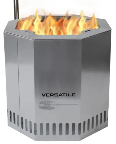 Parrilla brasero de acero inoxidable octagonal - miniatura 2