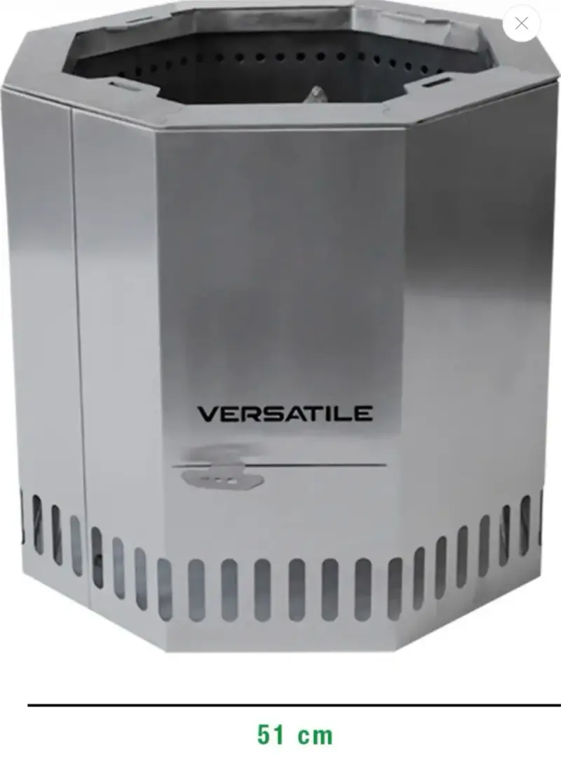 Parrilla brasero de acero inoxidable octagonal - 3