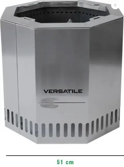 Parrilla brasero de acero inoxidable octagonal - miniatura 3