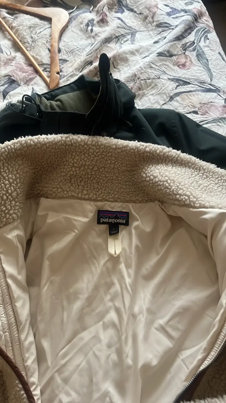Chaqueta de lana Patagonia beige - 2