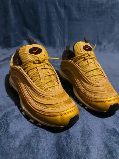 Zapatillas deportivas doradas Nike Air Max 97 - miniatura 3