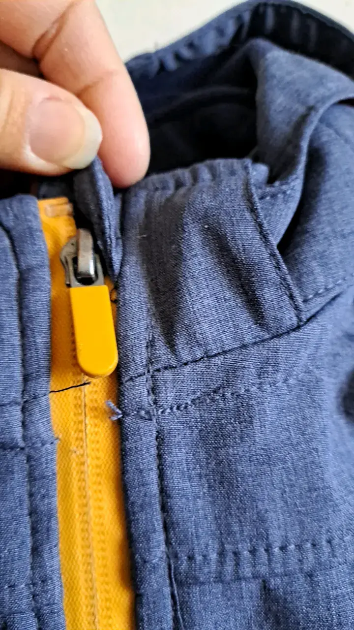 Chaqueta infantil azul acero con capucha - 2