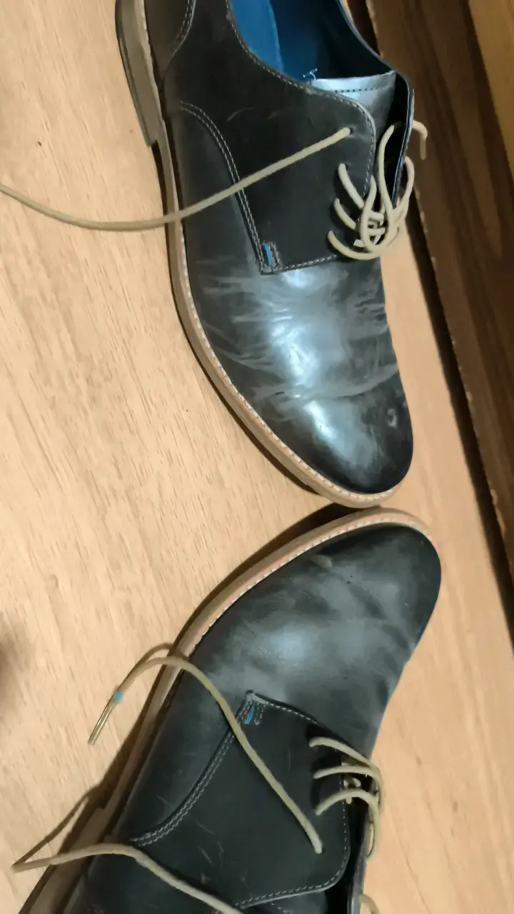 Zapatos de cuero negro marca PULSO guante - 5