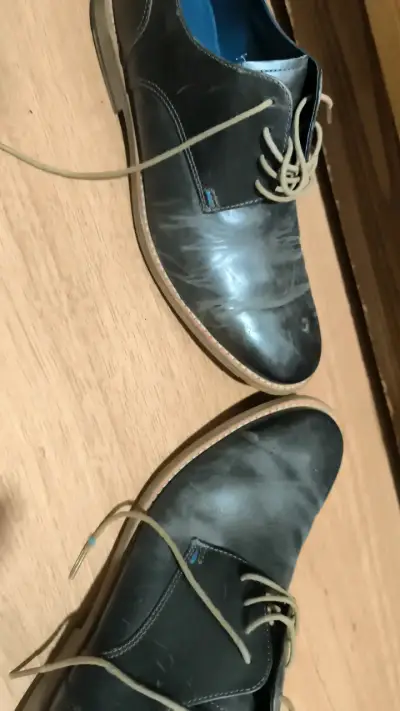 Zapatos de cuero negro marca PULSO guante - miniatura 5
