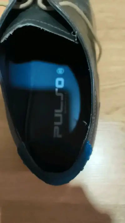 Zapatos de cuero negro marca PULSO guante - miniatura 6