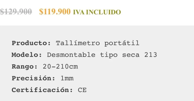 Estadiometro portátil digital de precisión - 3