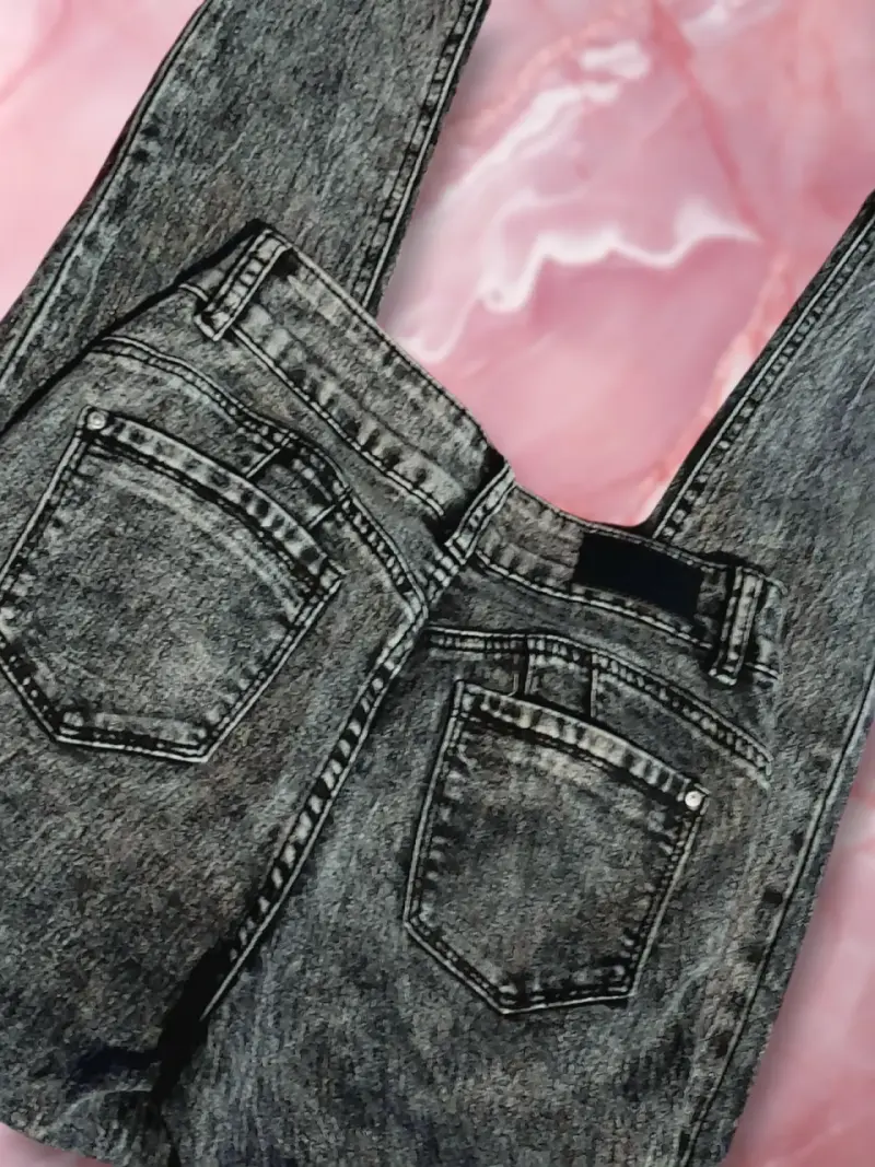 Jeans gris oscuro talla 36 para mujer - 2