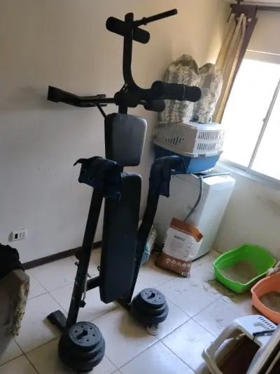 Banco de pesas ajustable con pesas - miniatura 2