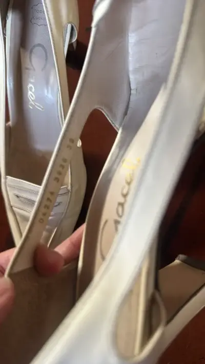 Zapatos de tacón beige Gacel elegantes - miniatura 3
