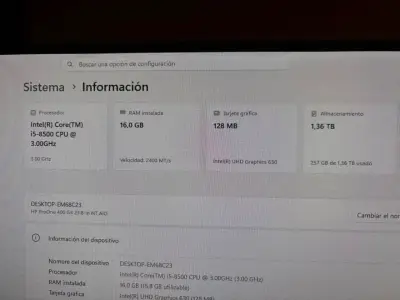 HP All-In-One i5 / 16GB RAM / Doble Disco (SSD + 1 - miniatura 2