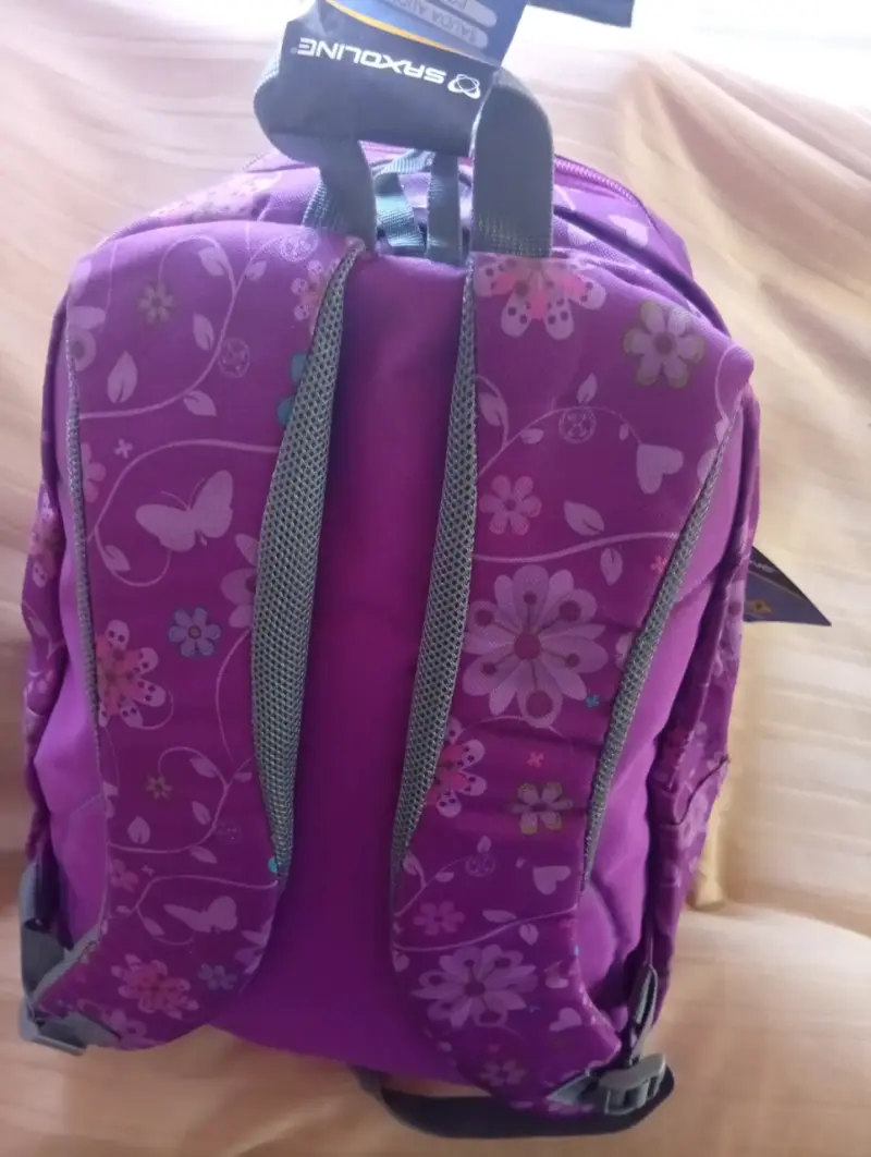 Mochila Saxoline floral morada - 3