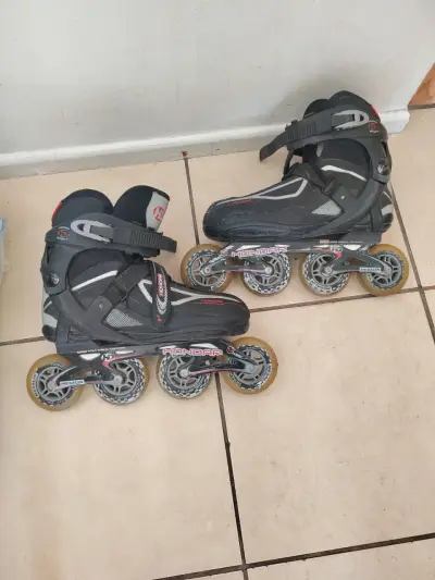 Patines en línea Hondar negros de 4 ruedas - miniatura 1