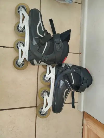 Patines en línea Hondar negros de 4 ruedas - miniatura 2