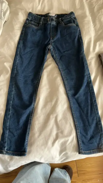 Jeans azul oscuro para niño - miniatura 1