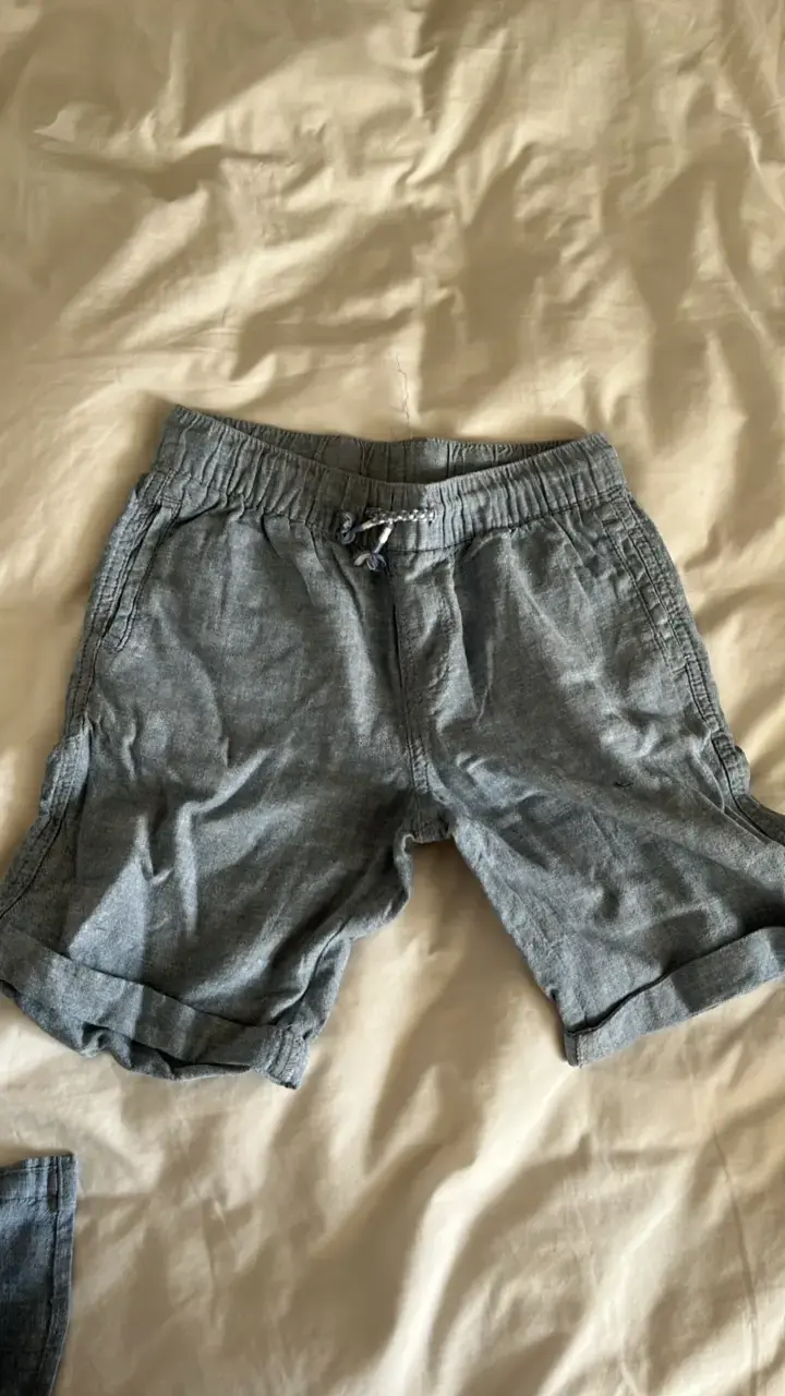 Conjunto de camisa y short de lino para niño - 3