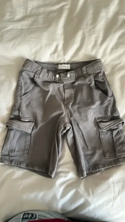 Shorts cargo grises MNG para niño - miniatura 1