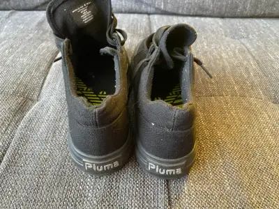 Zapatillas negras de lona unisex - miniatura 4