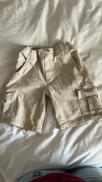 Shorts cargo beige MNG  para niño - miniatura 1