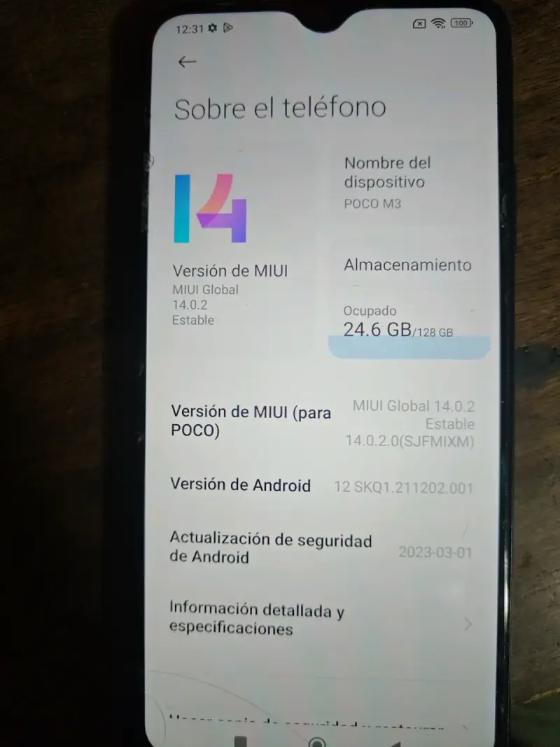 Smartphone Xiaomi Poco m3 en buen estado - 3