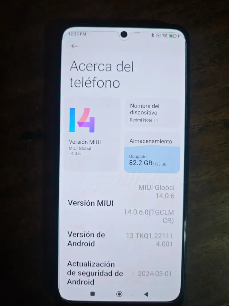 Xiaomi Redmi Note 11 con MIUI 14 - 1