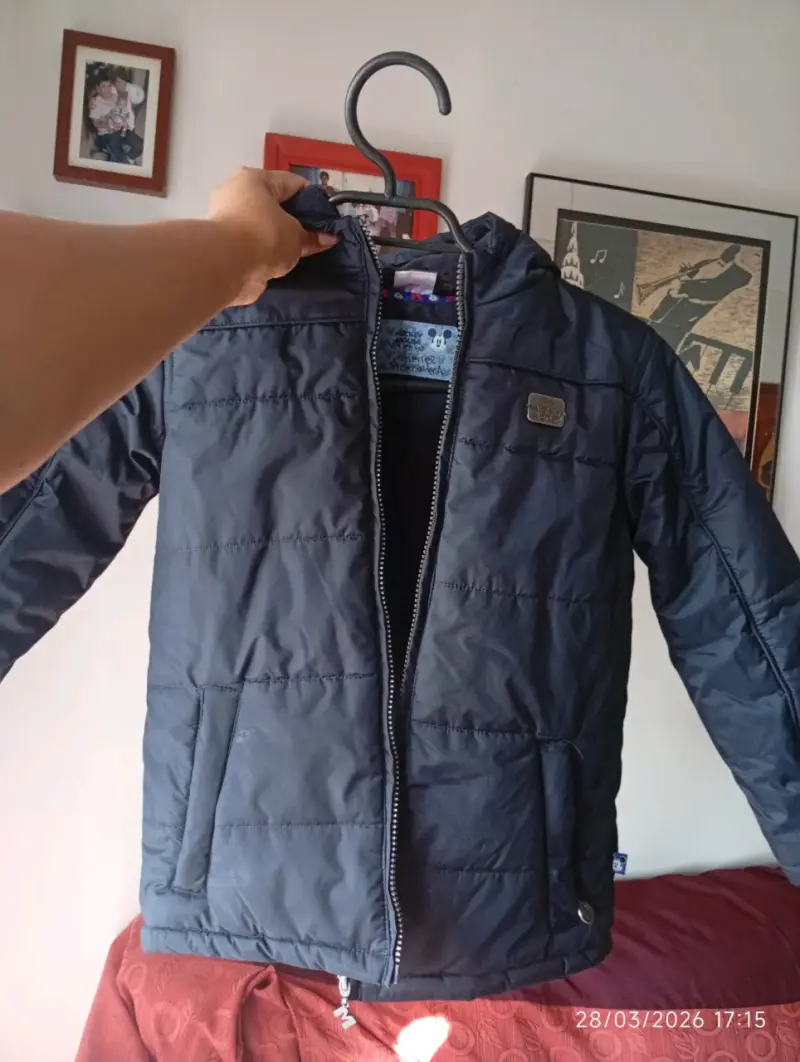 Chaqueta acolchada azul para hombre - 2