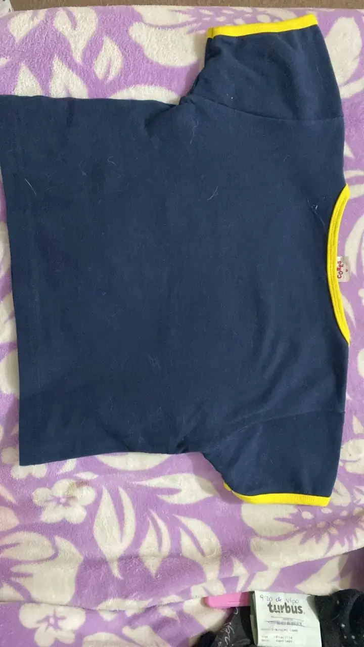 Polera Brasil Rio de Janeiro azul y amarilla - 3