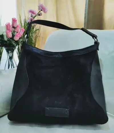 Cartera de cuero gamusa 30 x 25 cm - miniatura 1