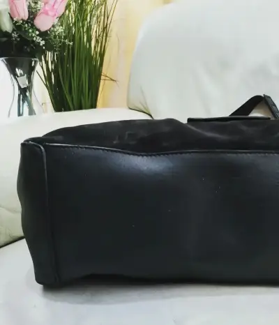 Cartera de cuero gamusa 30 x 25 cm - miniatura 4