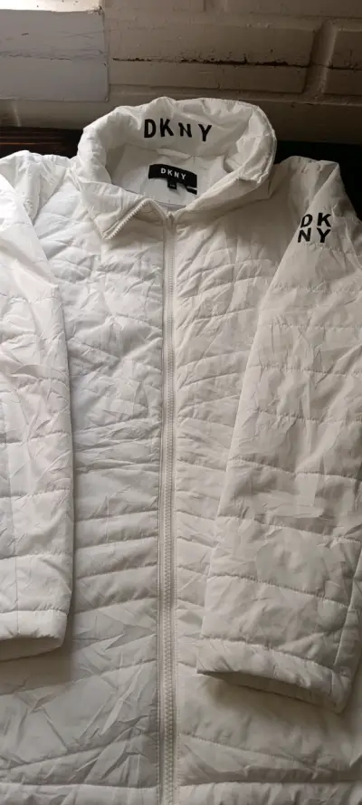 Chaqueta acolchada blanca DKNY para mujer - miniatura 1