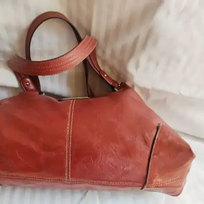 Bolso Rosetti de cuero sintético marrón - miniatura 3