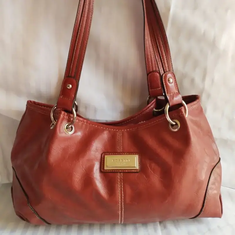 Bolso Rosetti de cuero sintético marrón - 6