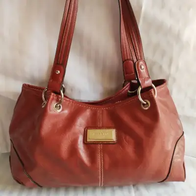 Bolso de cuero rojo Rosetti elegante - miniatura 4