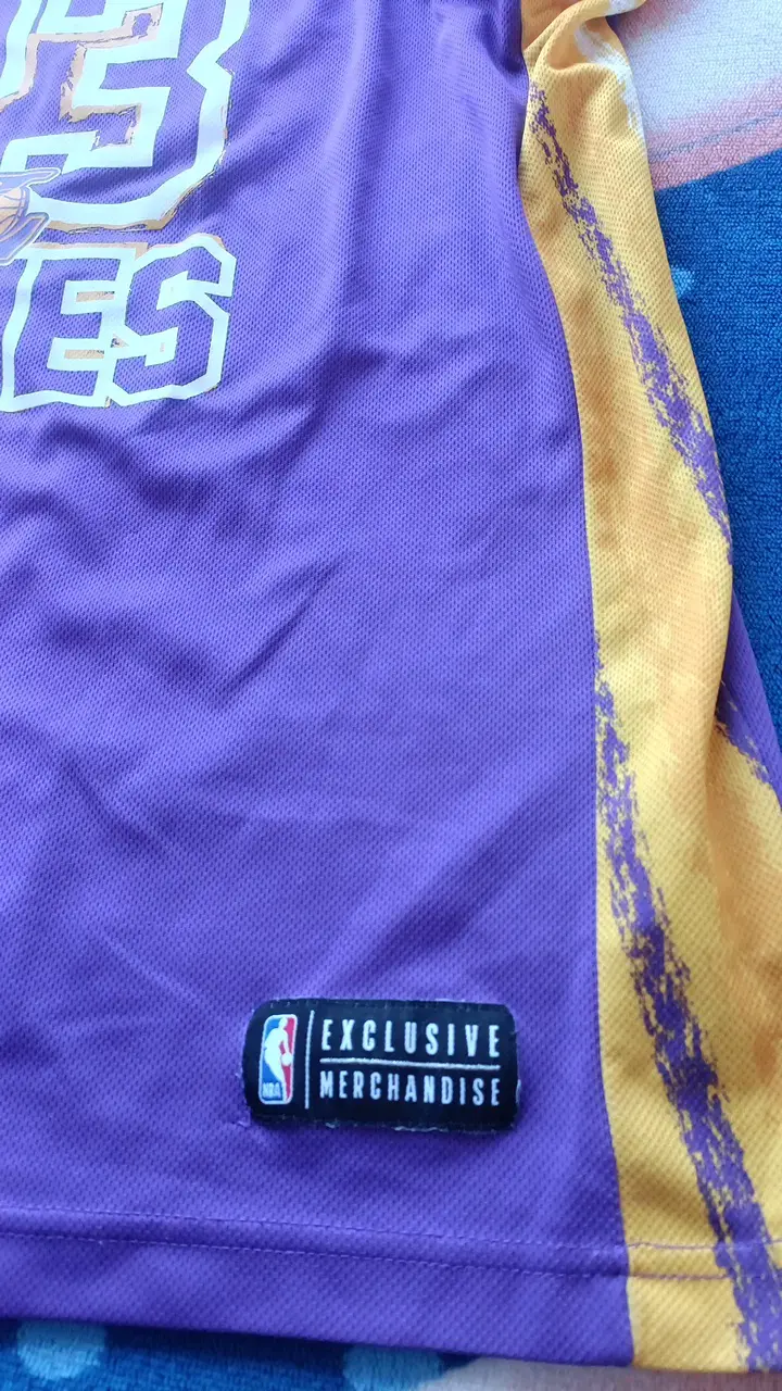 Camiseta NBA Lakers LeBron James morada - 4
