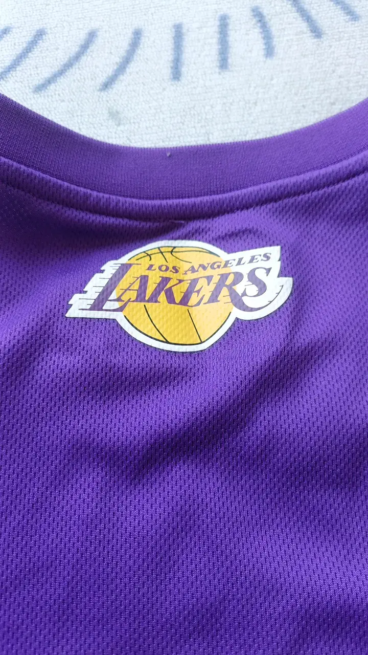 Camiseta NBA Lakers LeBron James morada - 6