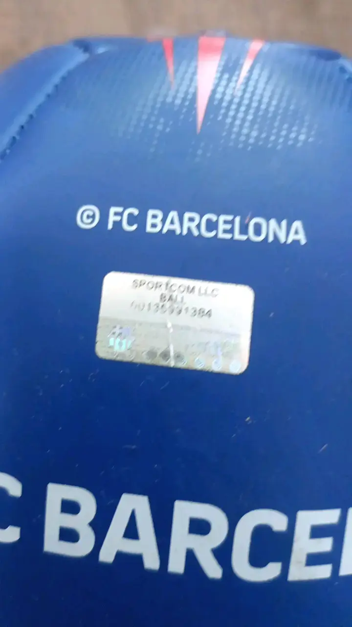 Balón de fútbol FCB azul y rojo - 3