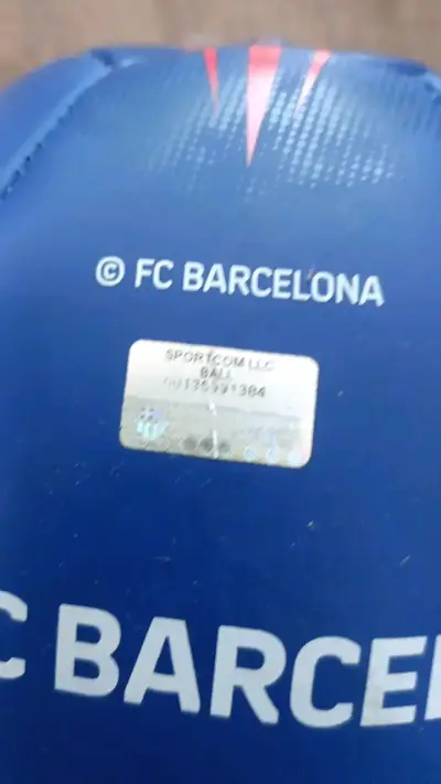 Balón de fútbol FCB azul y rojo - miniatura 3