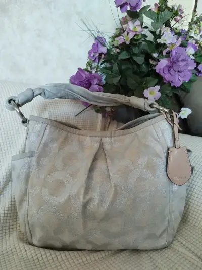 Bolso Coach Gris  beige con diseño elegante - miniatura 1