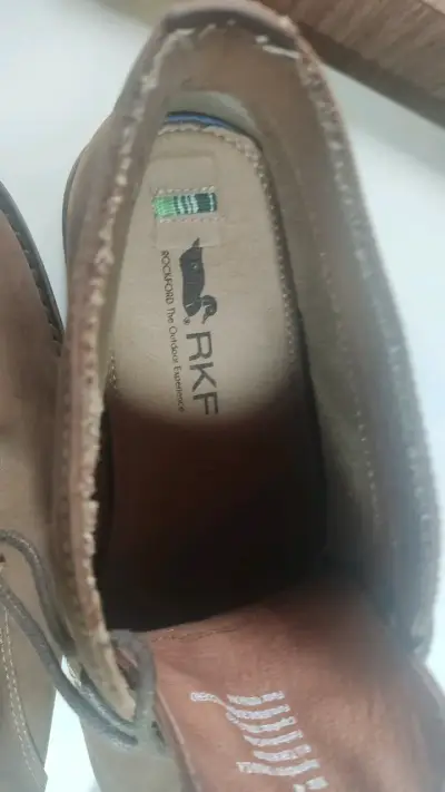 Botines de cuero marrón RKF para hombre - miniatura 2