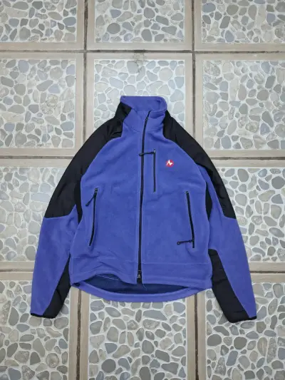 Chaqueta polar azul con detalles negros - miniatura 1