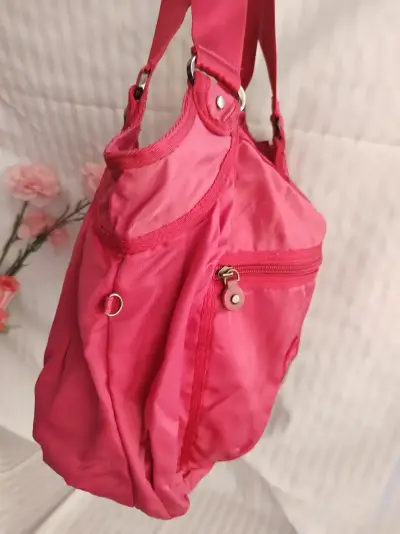 Bolso de hombro saxoline fuccia con bolsillo - miniatura 2