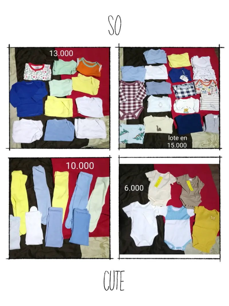 Lote de ropa de bebé variada - 2