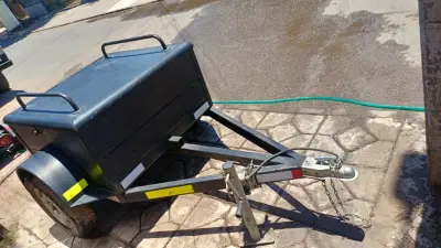 Carro de arrastre Ach Bike negro - miniatura 4