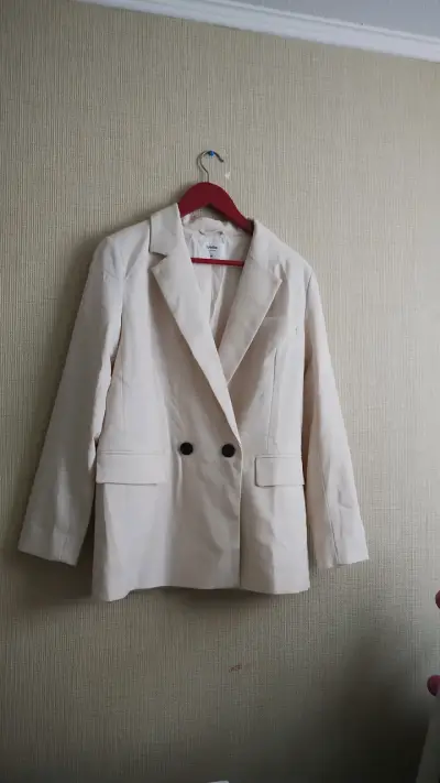 Blazer beige de mujer Sybilla elegante - miniatura 1