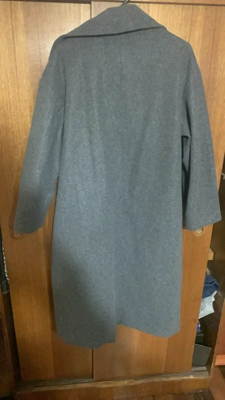 Abrigo gris Zara de lana para mujer - 3