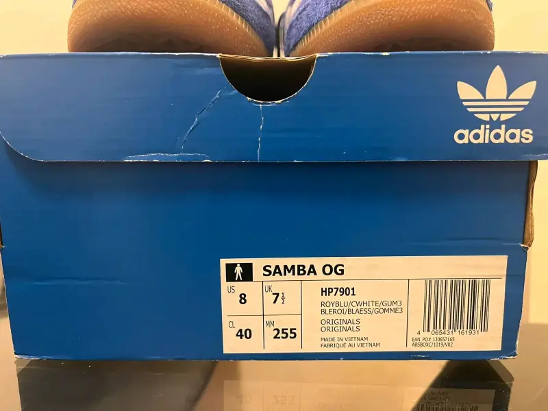 Zapatillas Adidas Samba azules para hombre - 4